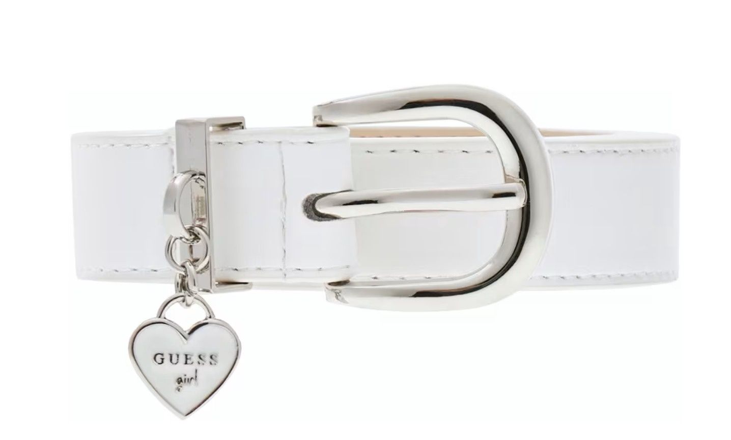 Guess meisjes riem wit