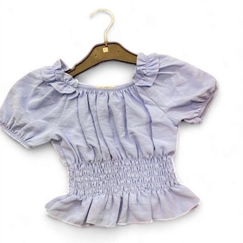 Kidsfun meisjes shirt licht blauw