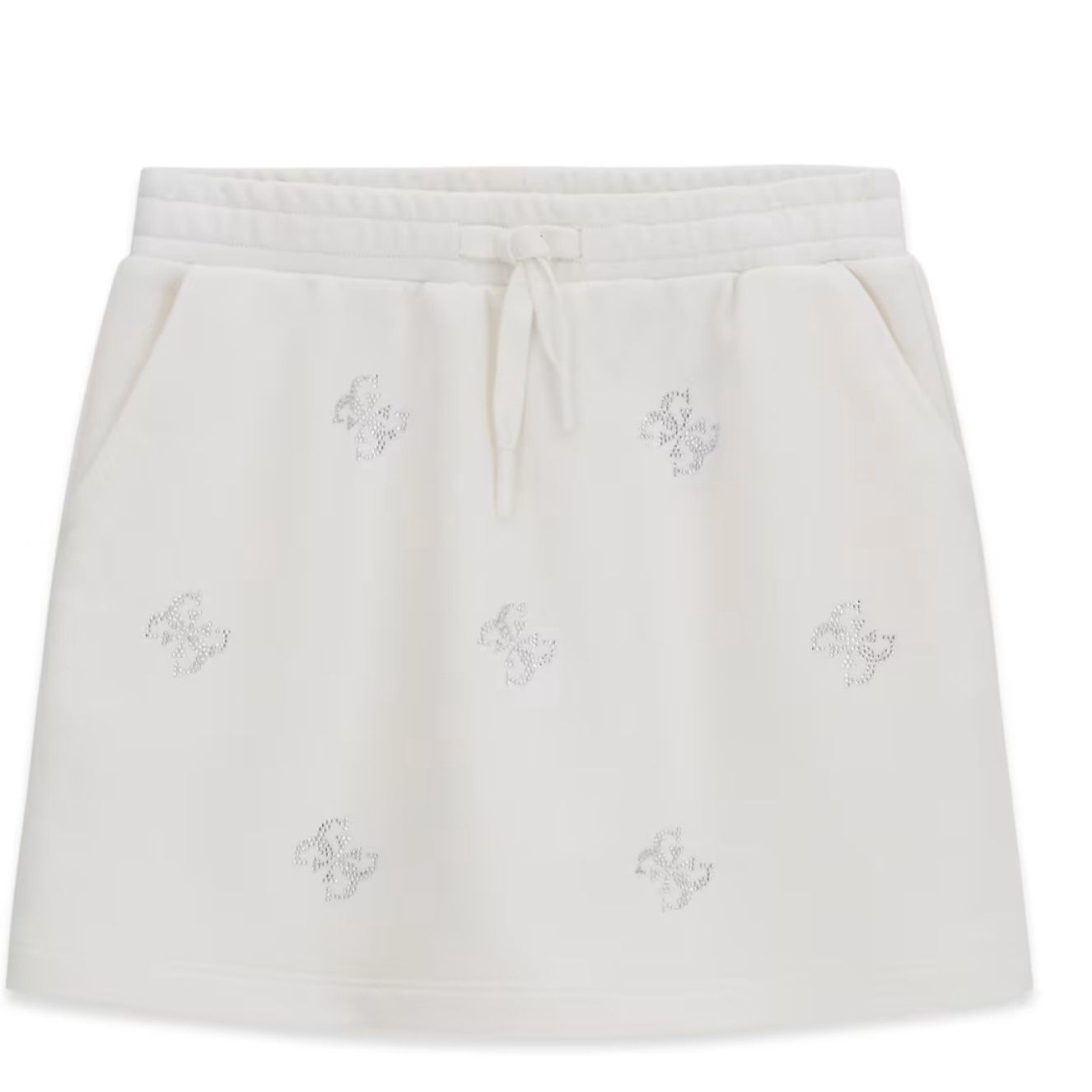 Guess meisjes rok wit glitter logo