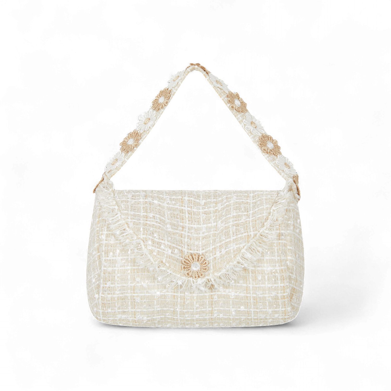 Deolinda handtasje beige bloem