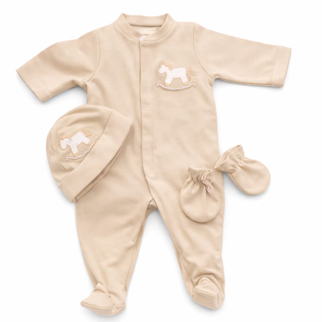 Deolinda baby giftset beige paard