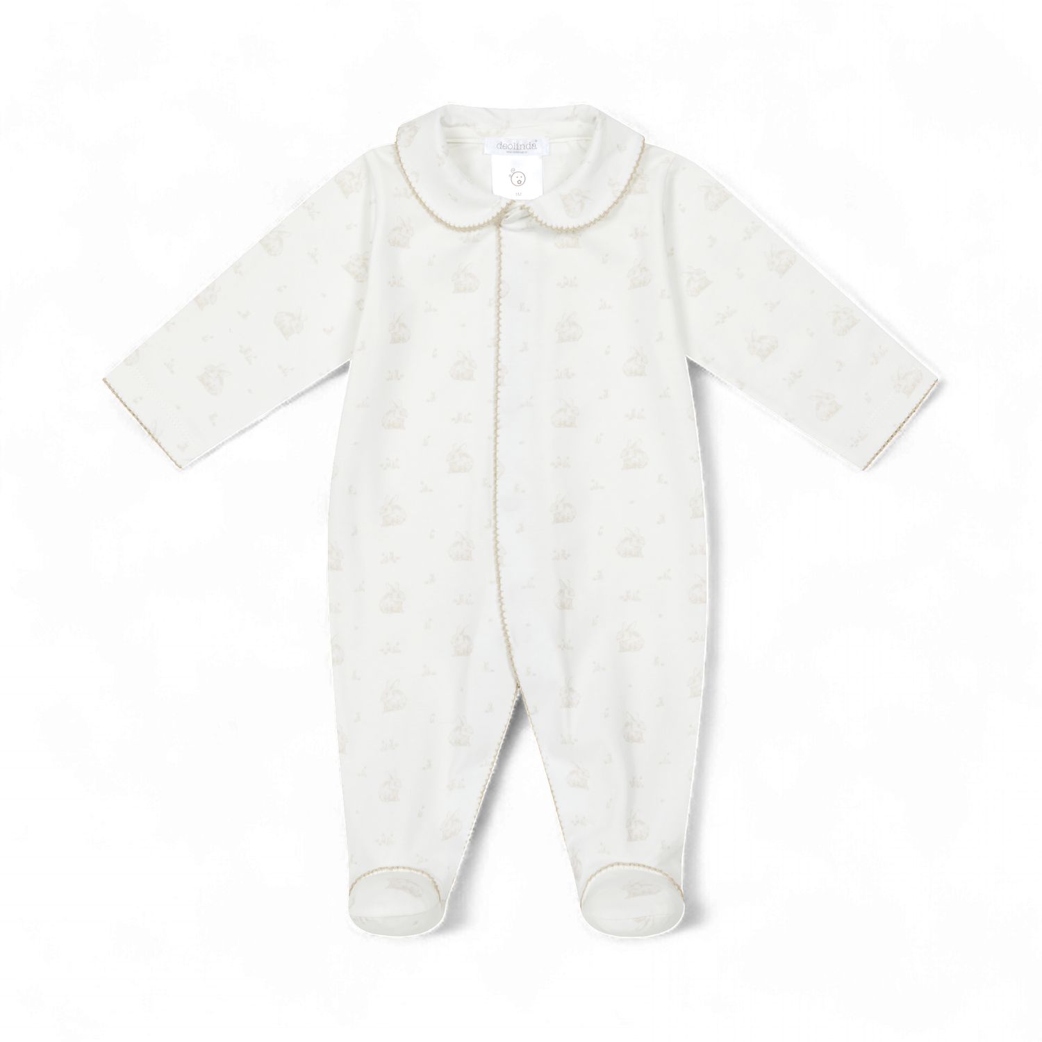 Deolinda baby meisjes boxpakje beige konijn