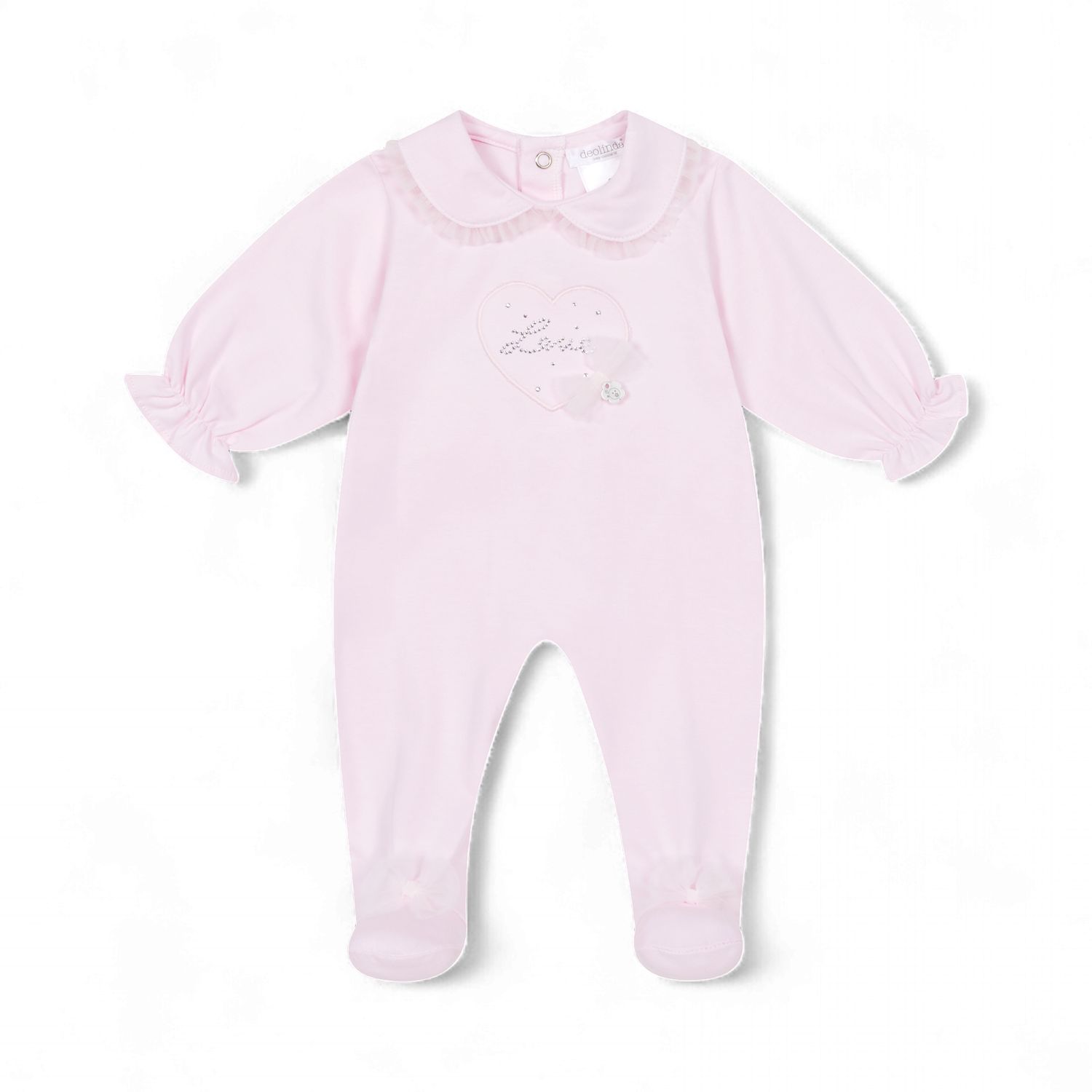 Deolinda baby meisjes boxpakje roze hart