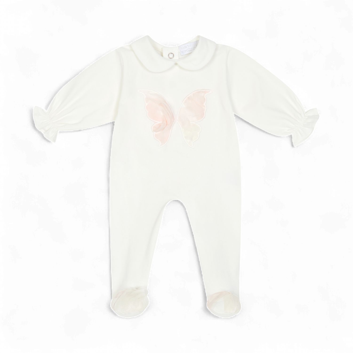 Deolinda baby meisjes boxpakje roze vlinder met mutsje