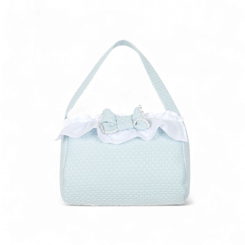 Deolinda handtasje licht blauw strik