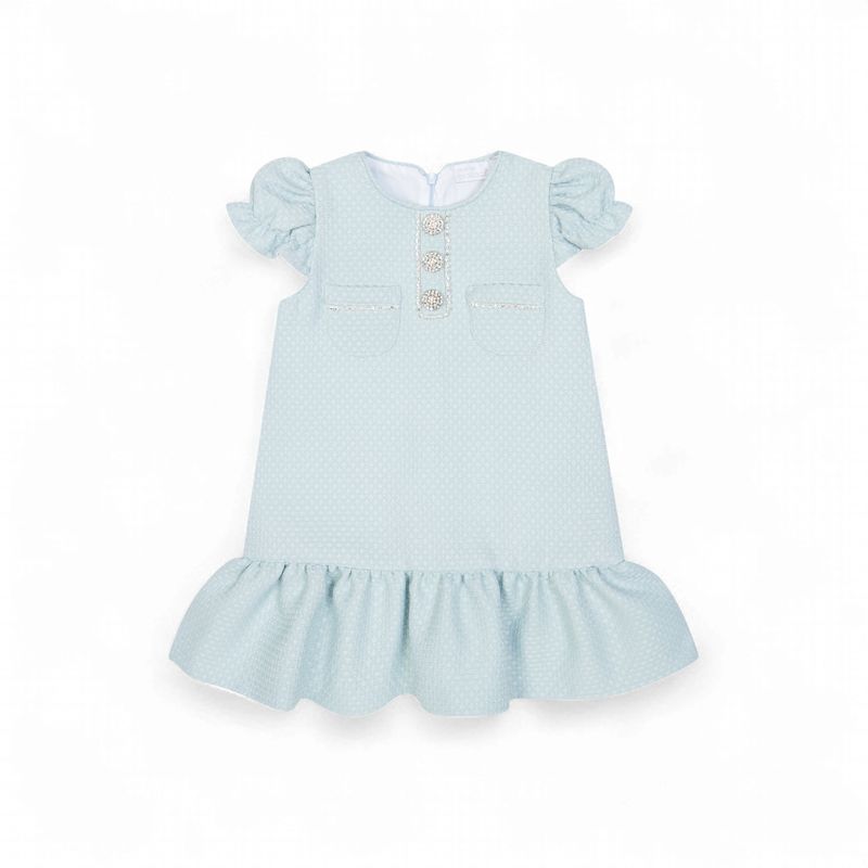 Deolinda baby en meisjes jurk licht blauw