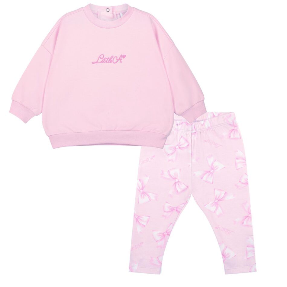 Little A Polly sweater set (Pink Blossom)