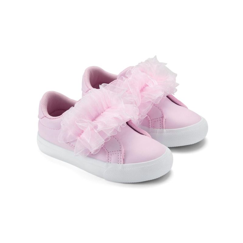 Little A Tully tulle sneakers (Pink Blossom)