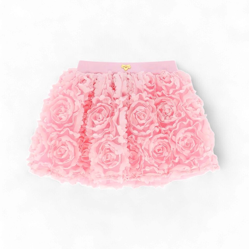 Angel's Face Blossom 3D Roses Skirt Fairy Pink