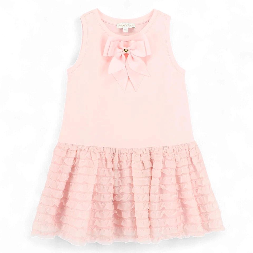 Angel's face Penelope Tee Dress With Frilly Skirt Pale Pink