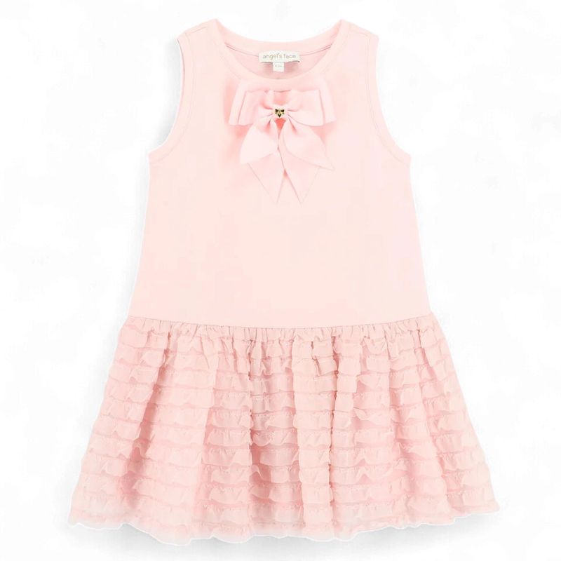 Angel's face Penelope Tee Dress With Frilly Skirt Pale Pink