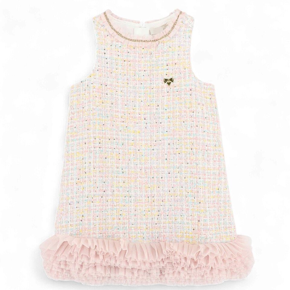 Angel's face Wren Knitted Jacquard Dress Pink Mix