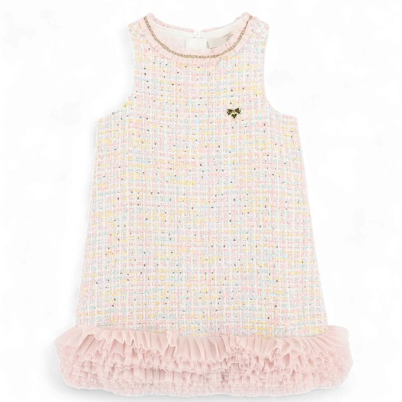 Angel's face Wren Knitted Jacquard Dress Pink Mix