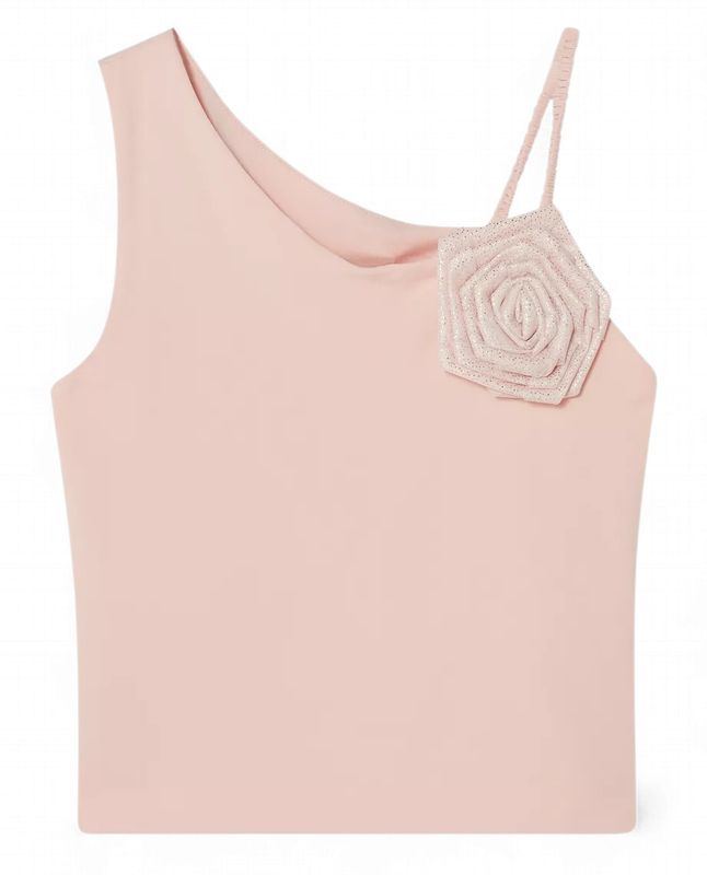 Angel's Face Cubist One Shoulder Top