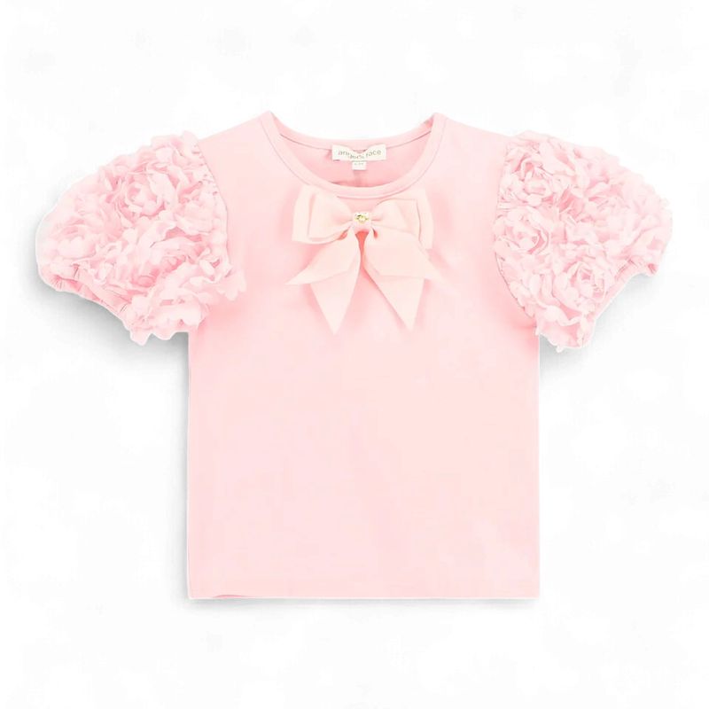 Angel's Face Jena 3D Roses Sleeve Top Fairy Pink
