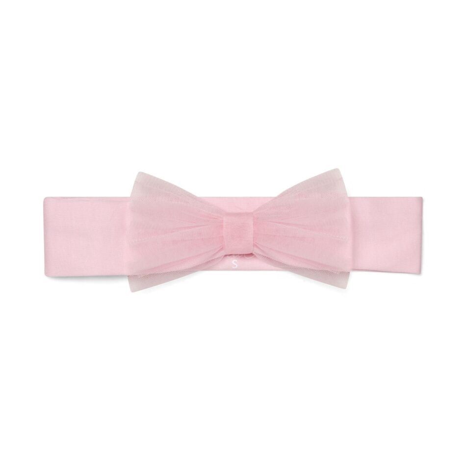 Little A Oaklee tulle strik haarband (Pink Blossom)