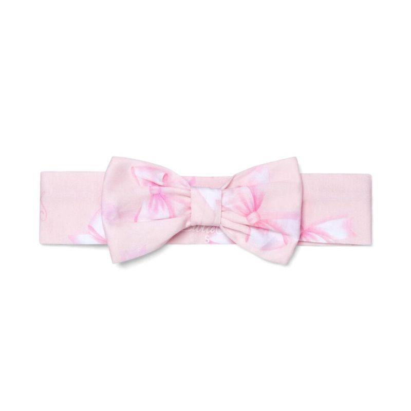Little A Ora strik print haarband (Pink Blossom)