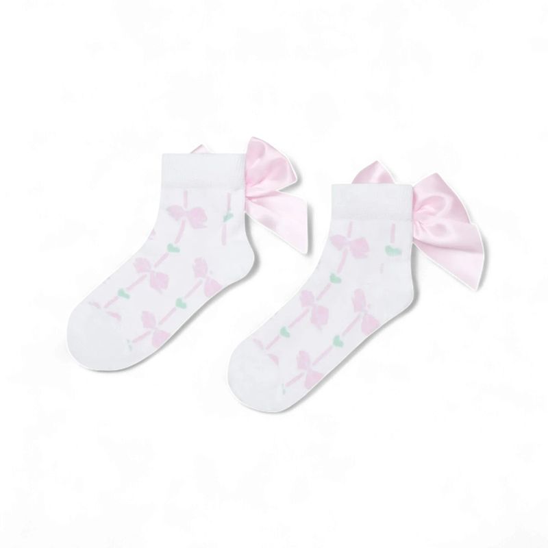 A'Dee Meisjes Enkelsokken Rowan Strik Bright Wit