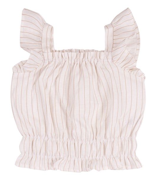 EMC meisjes top beige gestreept