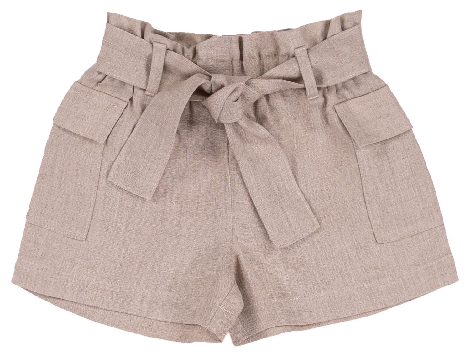 EMC baby meisjes korte broek beige riem