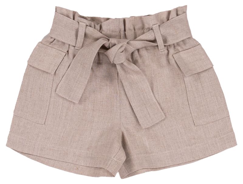 EMC baby meisjes korte broek beige riem