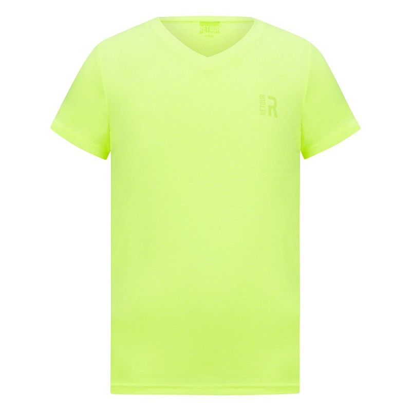 Retour jongens t-shirt neon geel