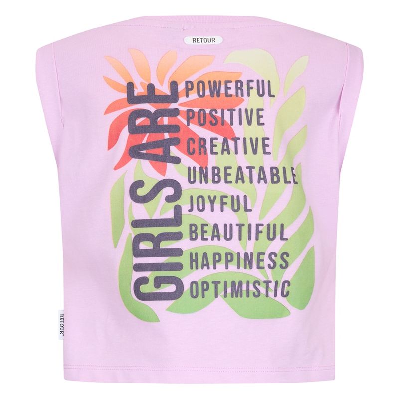 Retour meisjes top mouwloos paars Cergy