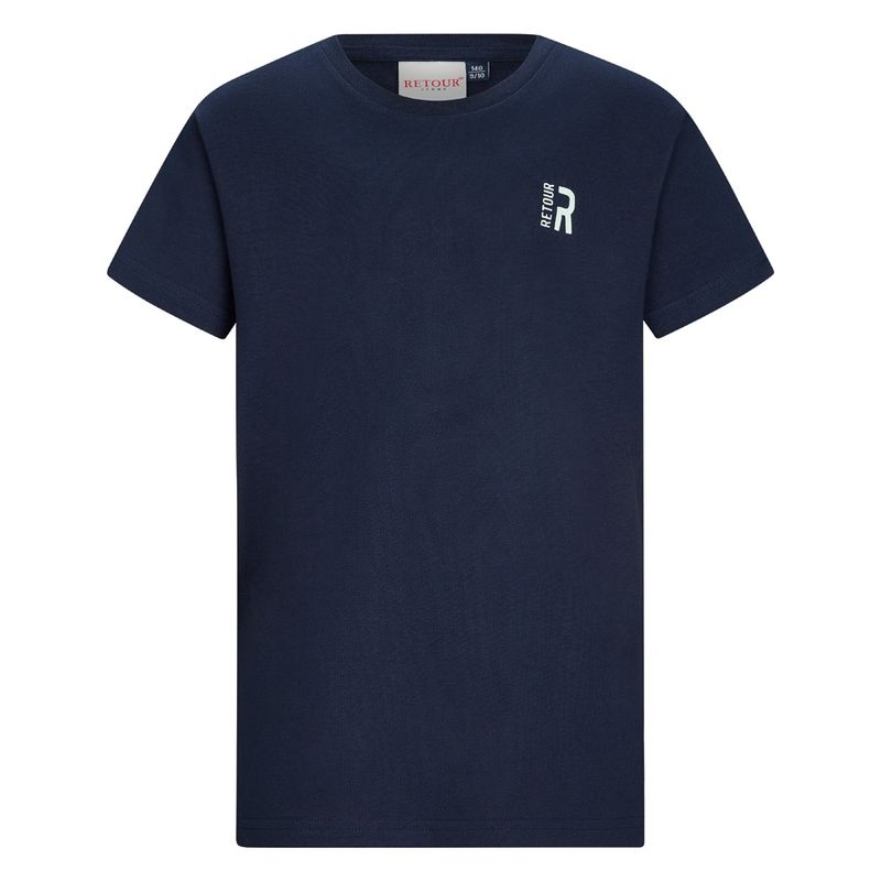 Retour jongens t-shirt donker blauw Leen