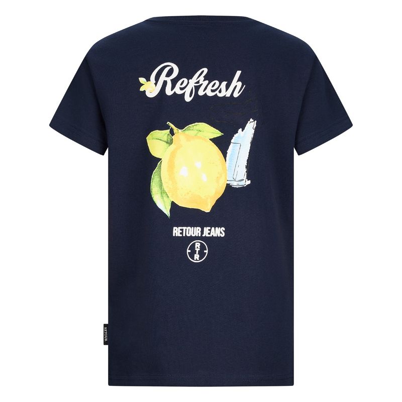 Retour jongens tshirt Raoul donker blauw