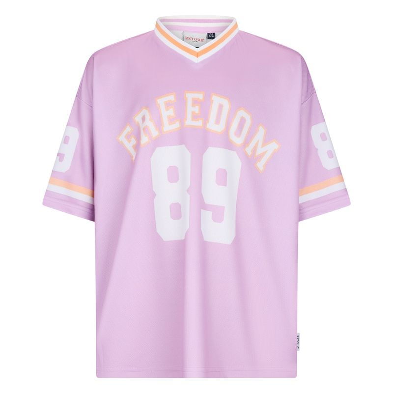 Retour meisjes tshirt Marseille paars