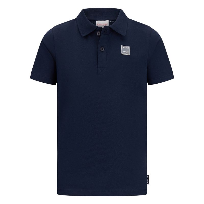 Retour jongens polo donker blauw Anton