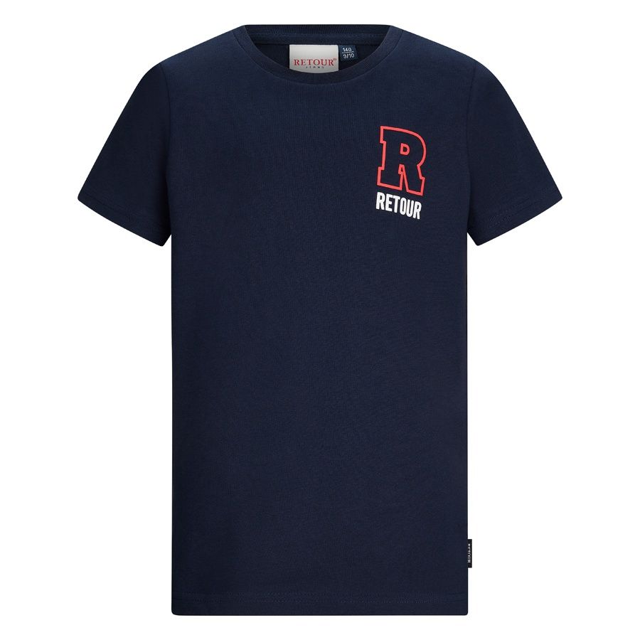 Retour jongens t-shirt donker blauw Bennith