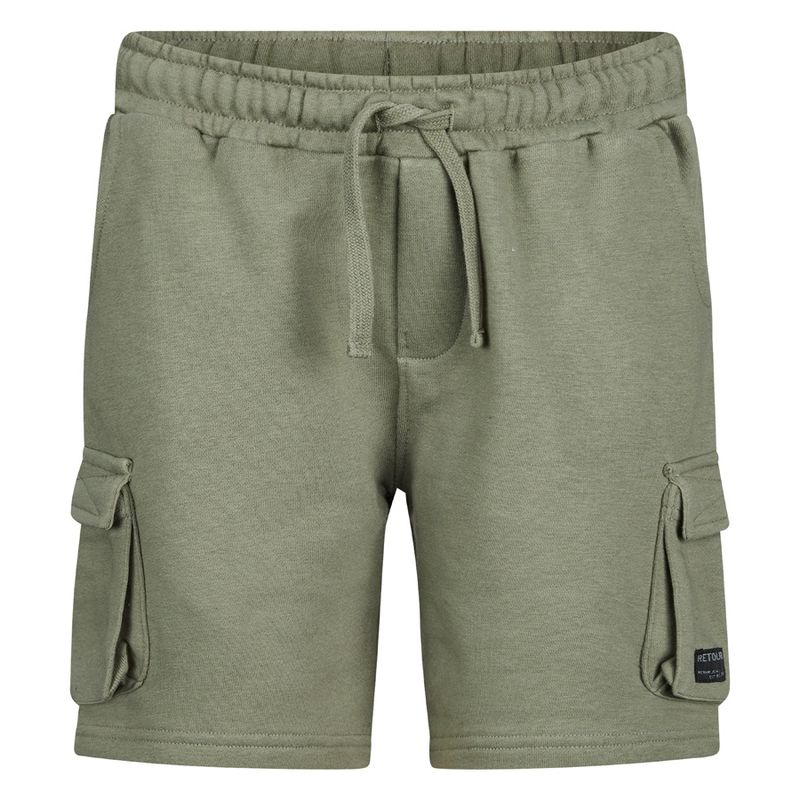 Retour jongens korte broek Apollo army groen
