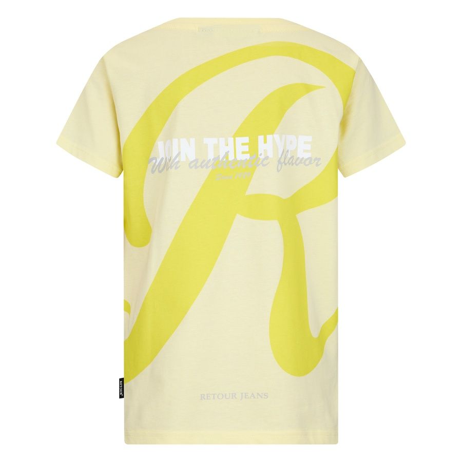 Retour jongens t-shirt geel Leandro