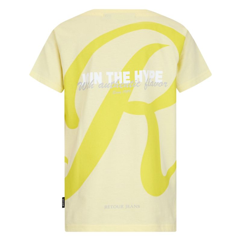 Retour jongens t-shirt geel Leandro