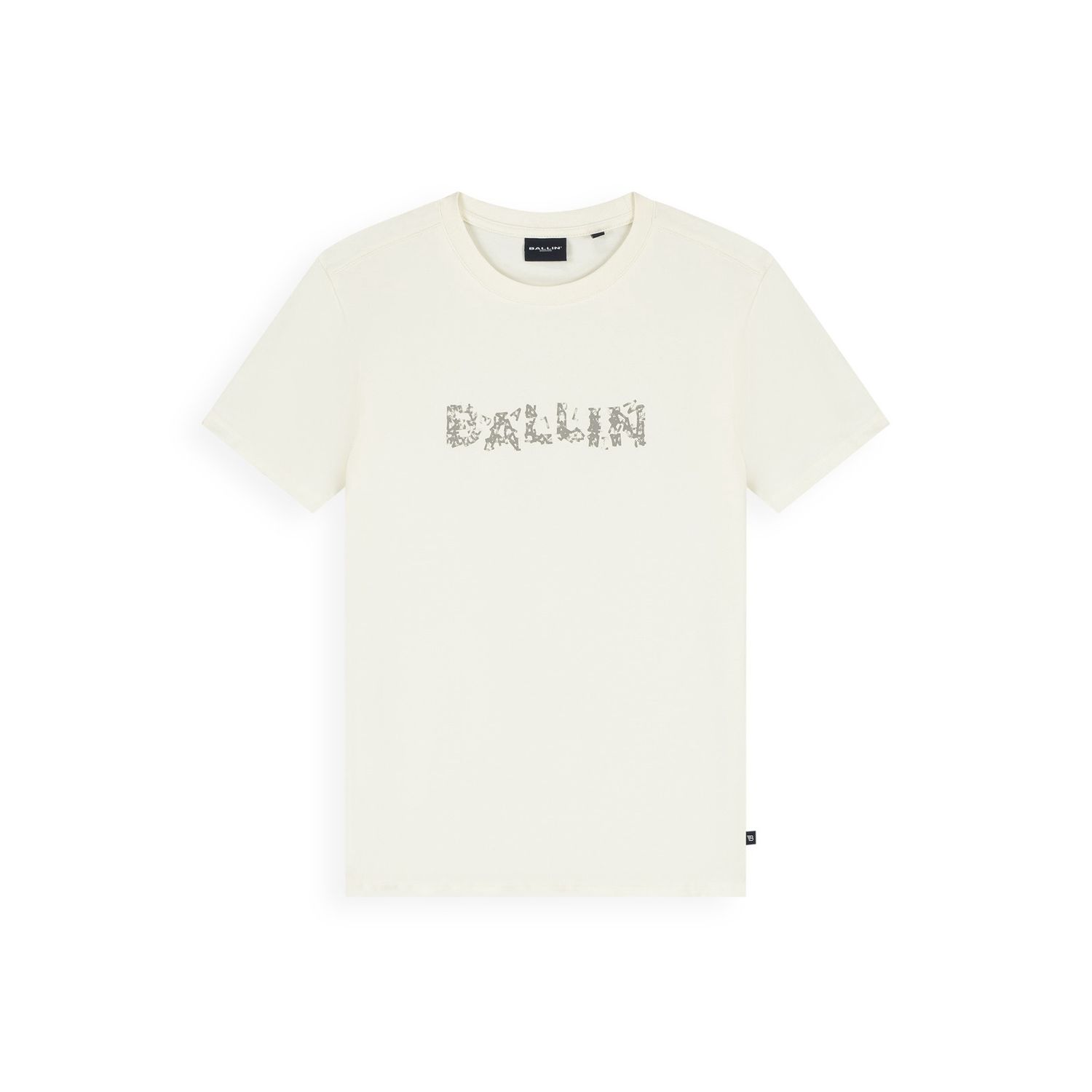 Ballin Junior Stamped Logo T-shirt ecru