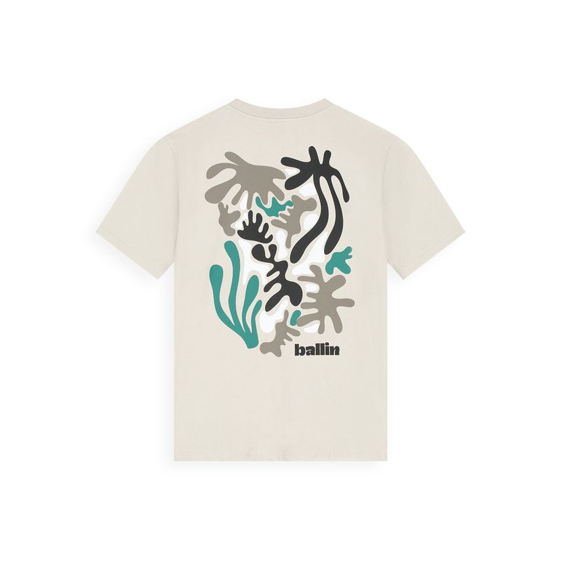 Ballin Junior Abstract Sea Creatures T-shirt taupe