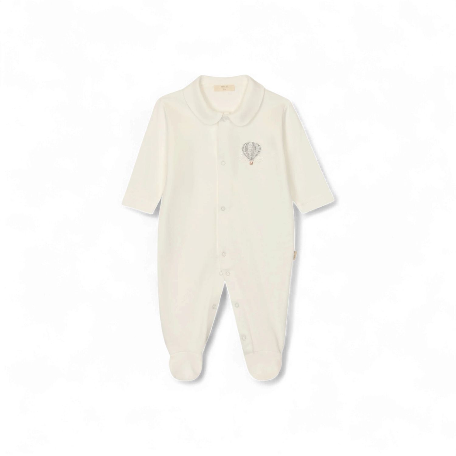 Baby Gi jongens boxpakje wit/blauw luchtballon