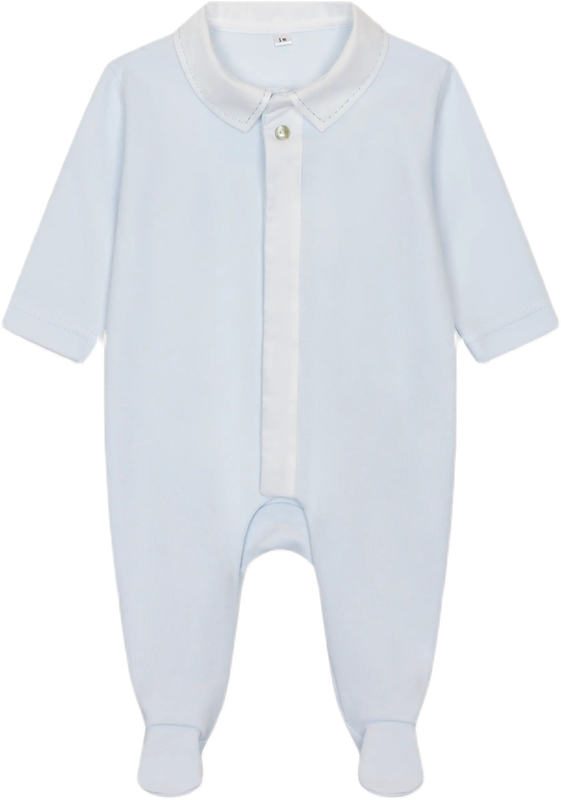 Baby Gi jongens  boxpakje  blauw witte kraag