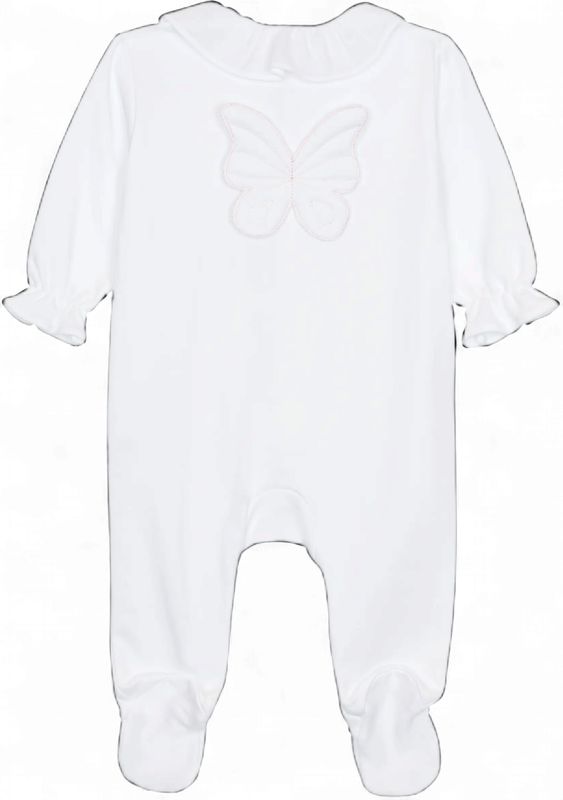 Baby Gi meisjes boxpakje wit vlinder op rug