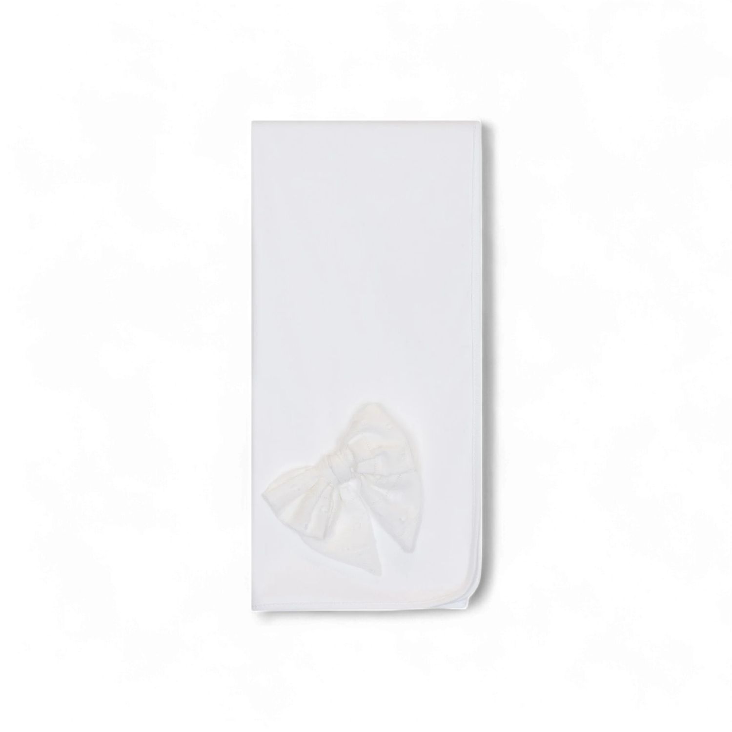 Baby Gi omslagdoek wit kant strik