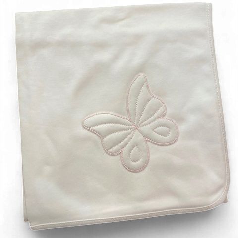 Baby Gi omslagdoek vlinder wit