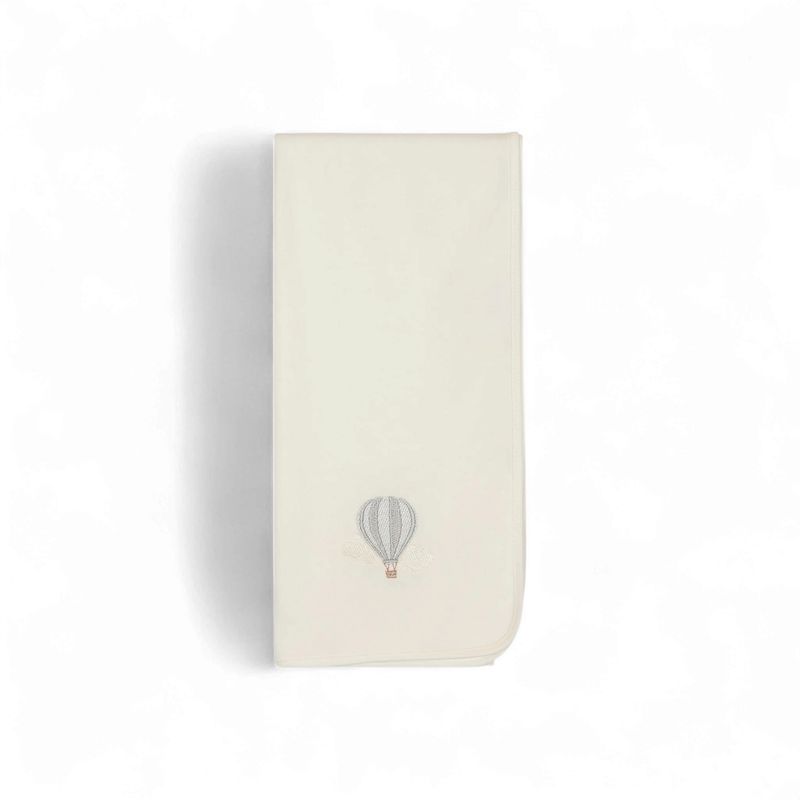 Baby Gi omslagdoek luchtballon wit/blauw