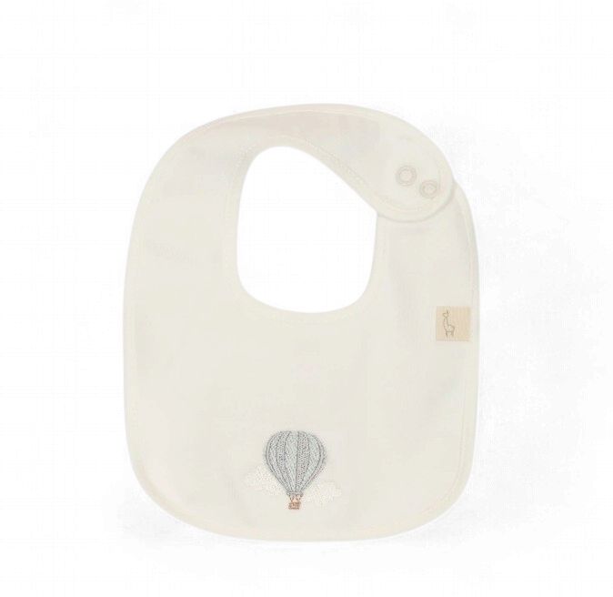 Baby Gi slabber luchtballon wit/blauw