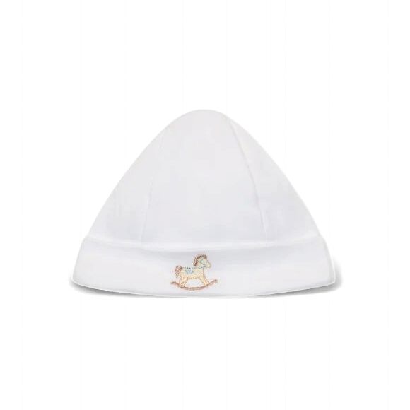 Baby Gi muts paard wit/blauw