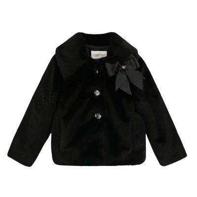 Angels Face Nola Fur Jacket Black