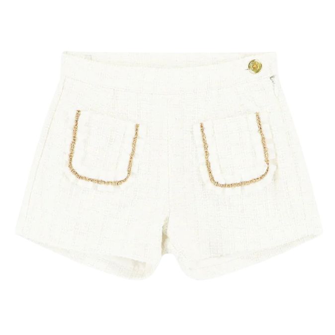 Angel’s Face Nessa Tweed Shorts Snowdrop