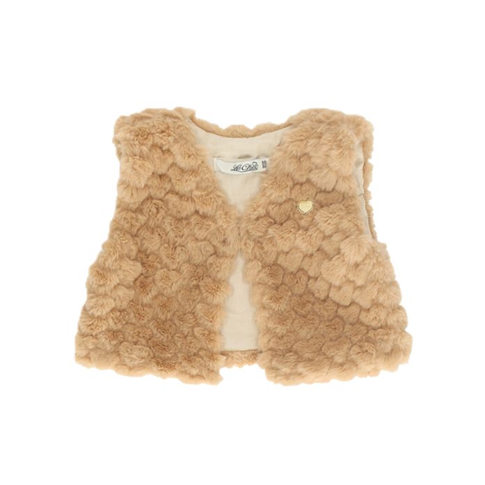 Le Chic ELOISY heartshaped fur gilet