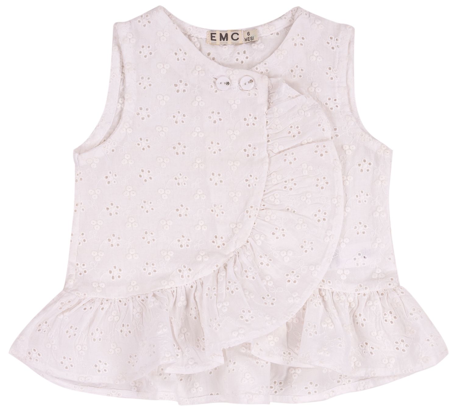 EMC baby meisjes top kant wit