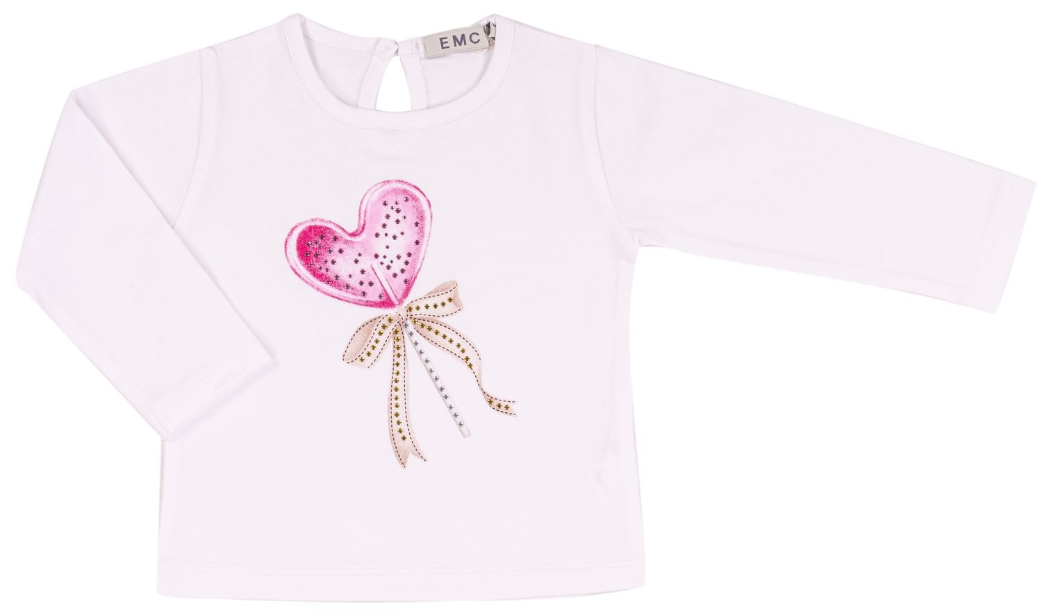 EMC baby meisjes shirt wit hart